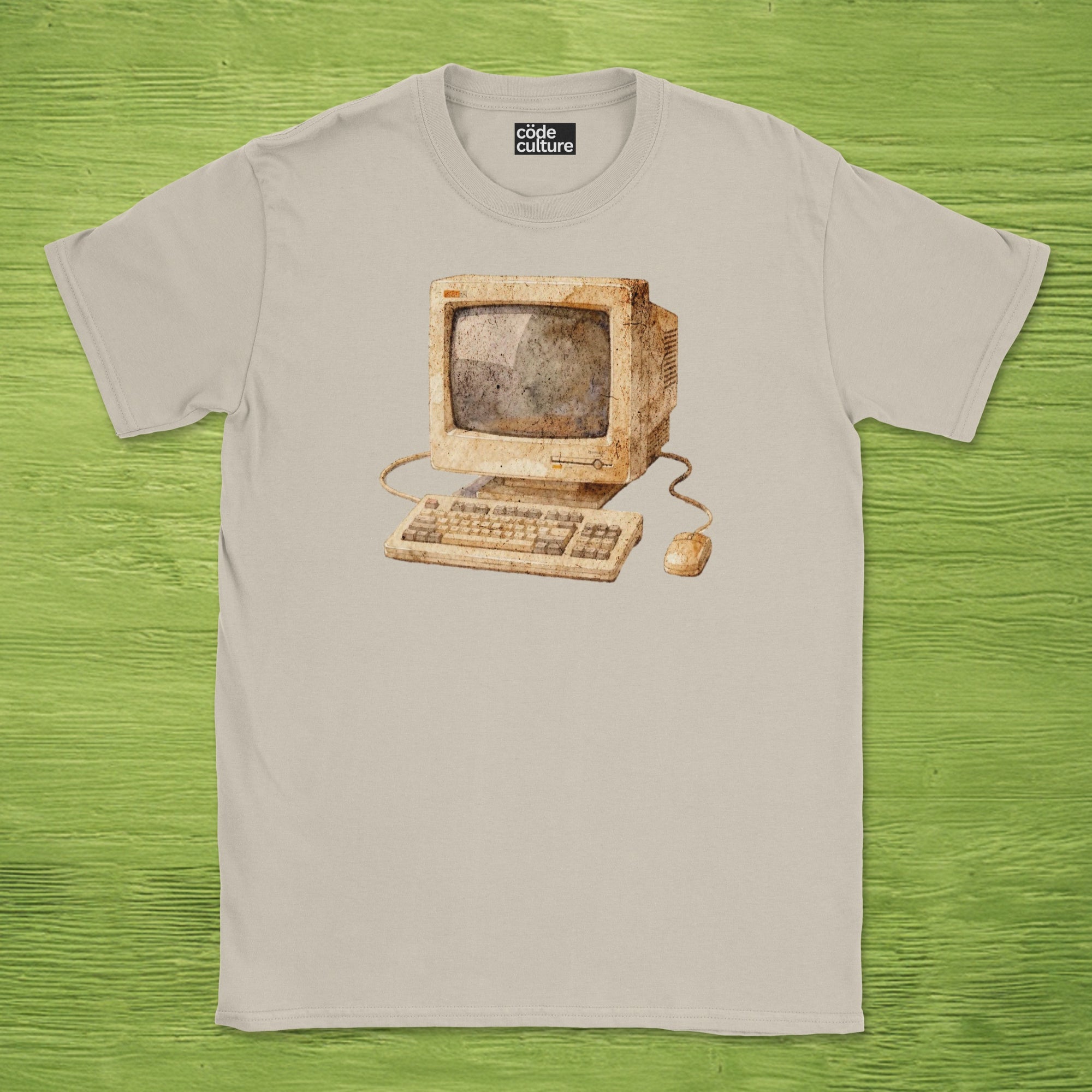 watercolor computer shirt