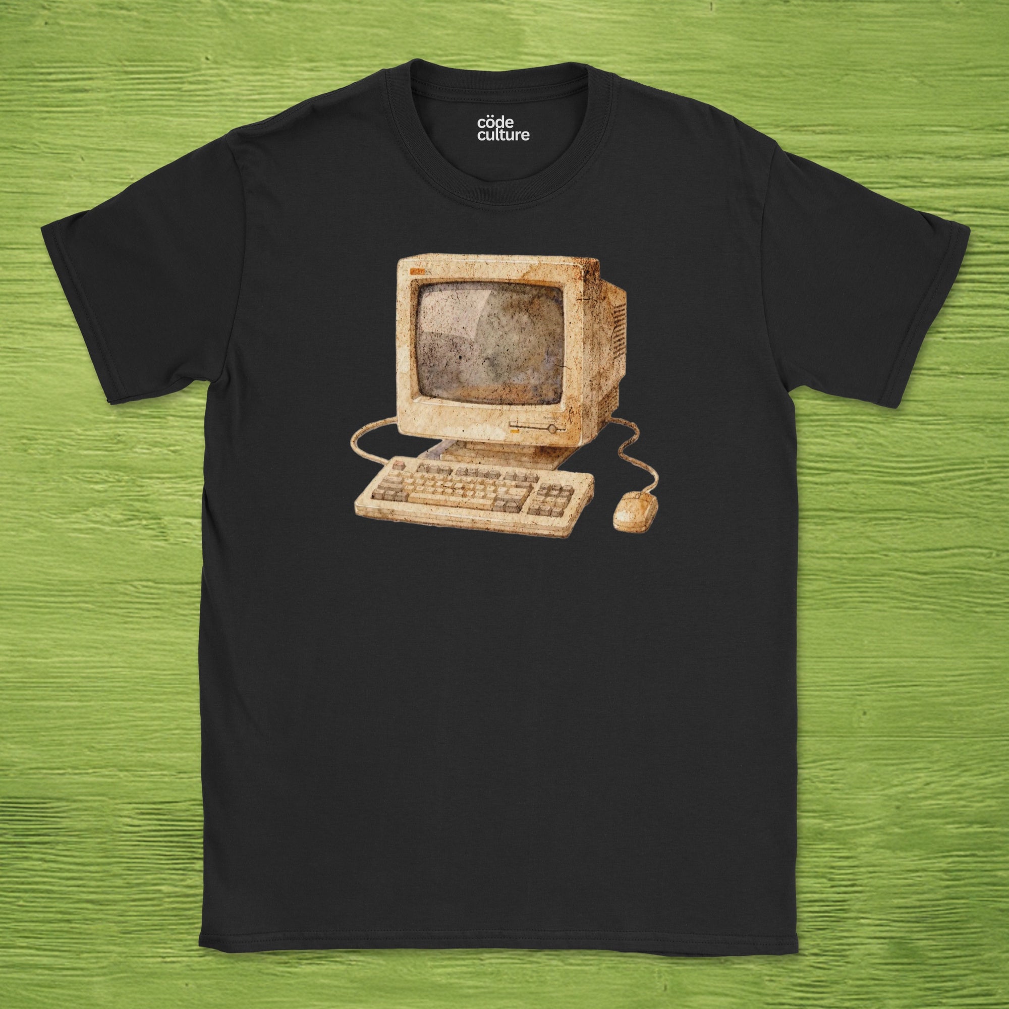 watercolor computer shirt