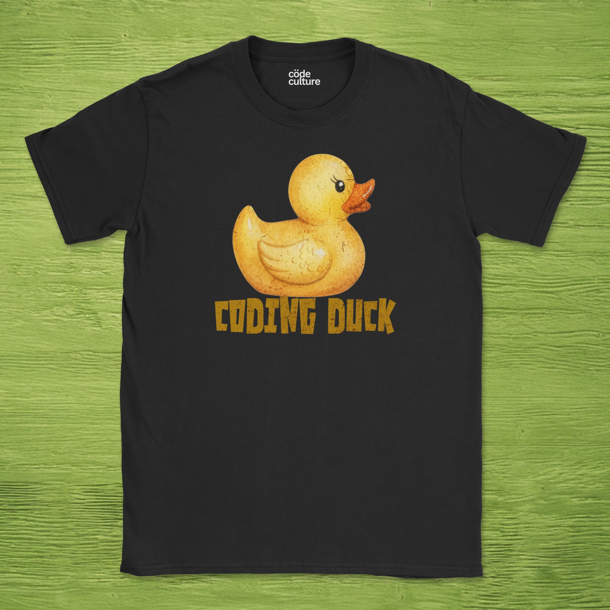 watercolor coding duck shirt