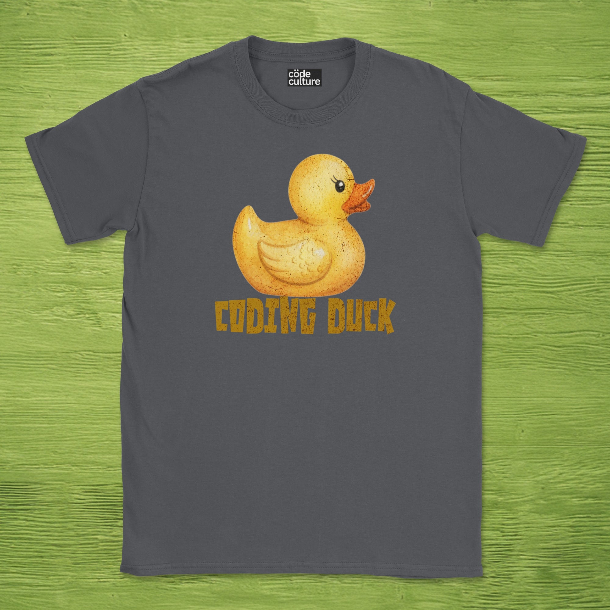 watercolor coding duck shirt
