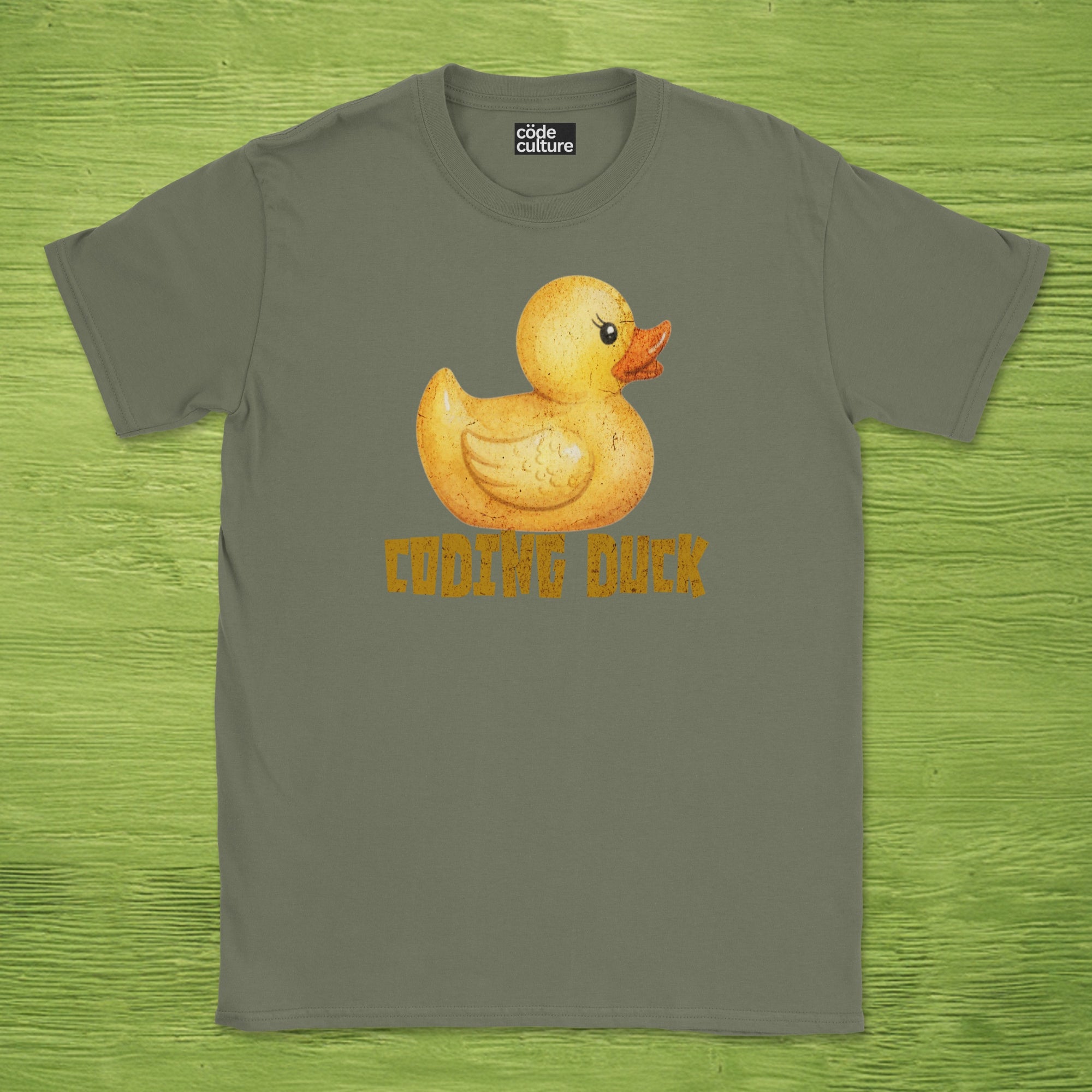 watercolor coding duck shirt