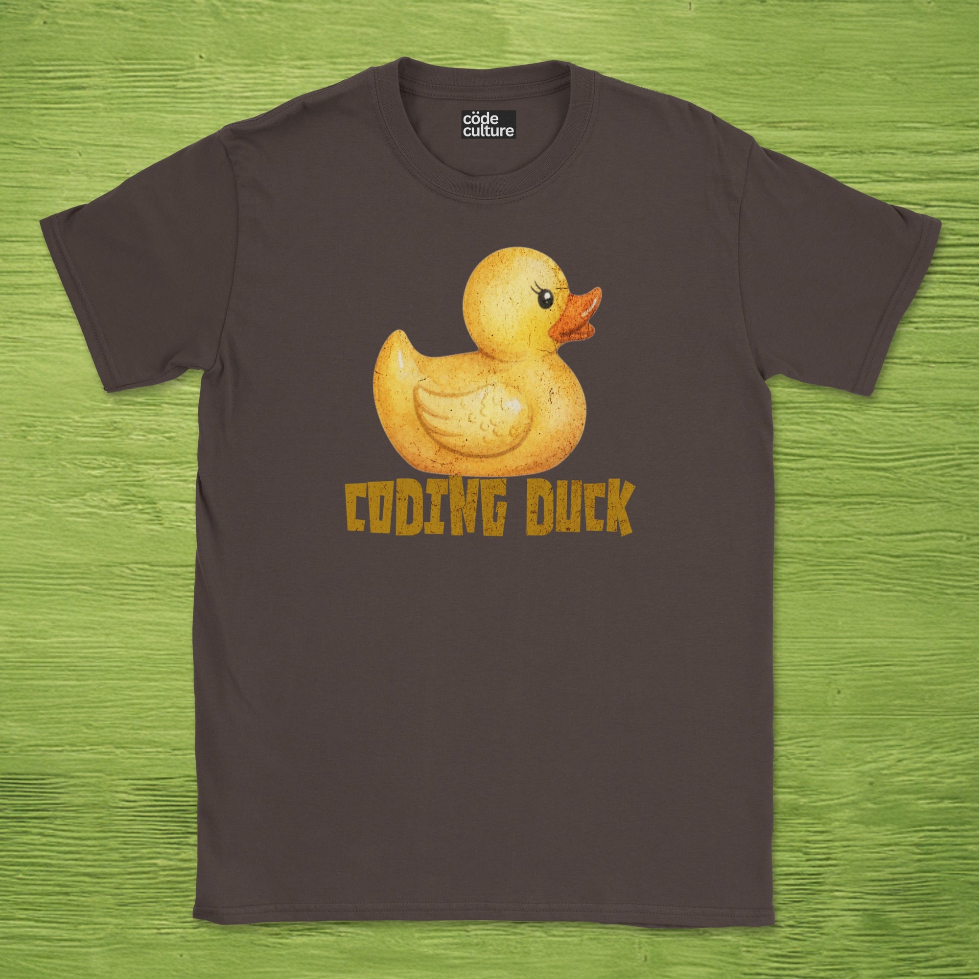 watercolor coding duck shirt