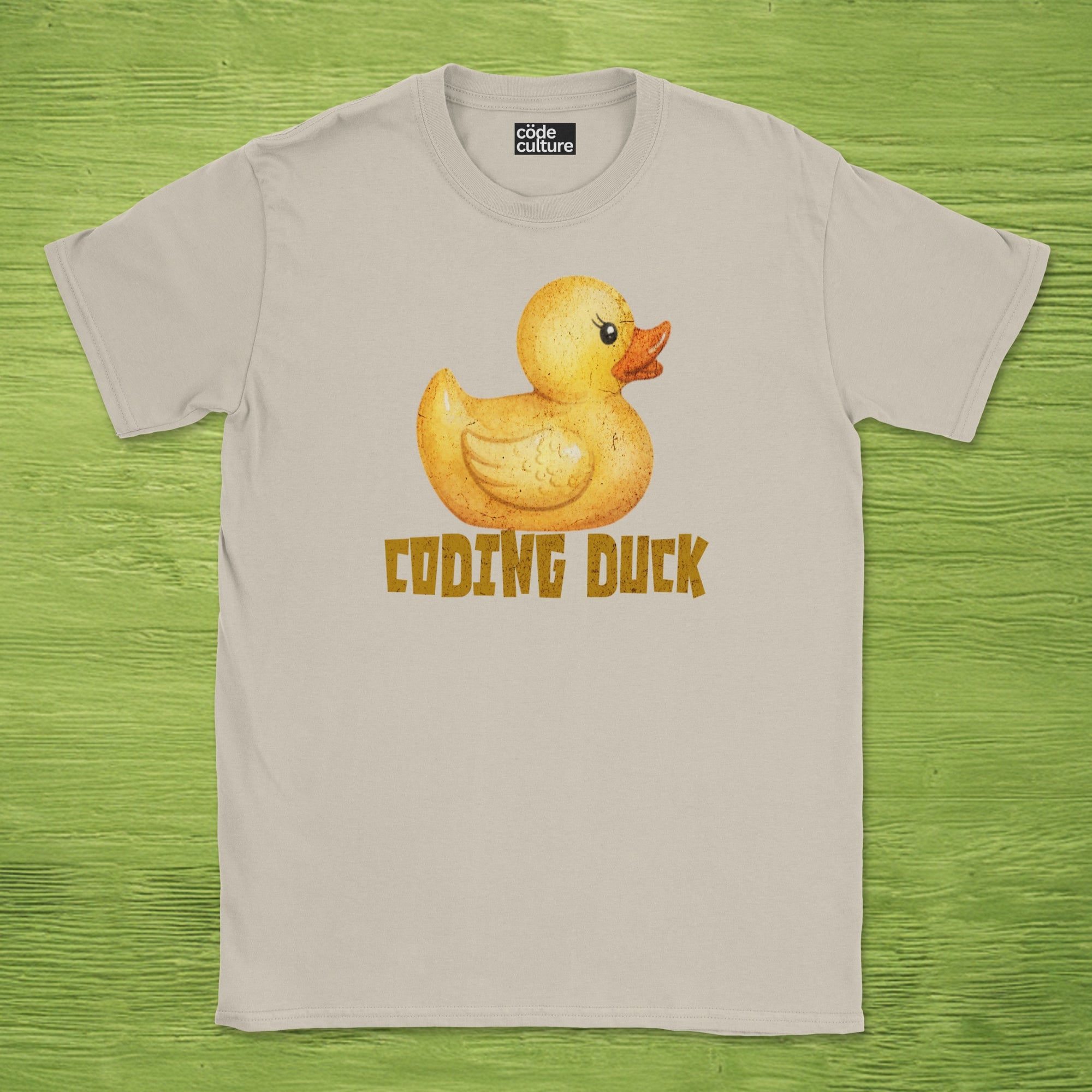 watercolor coding duck shirt