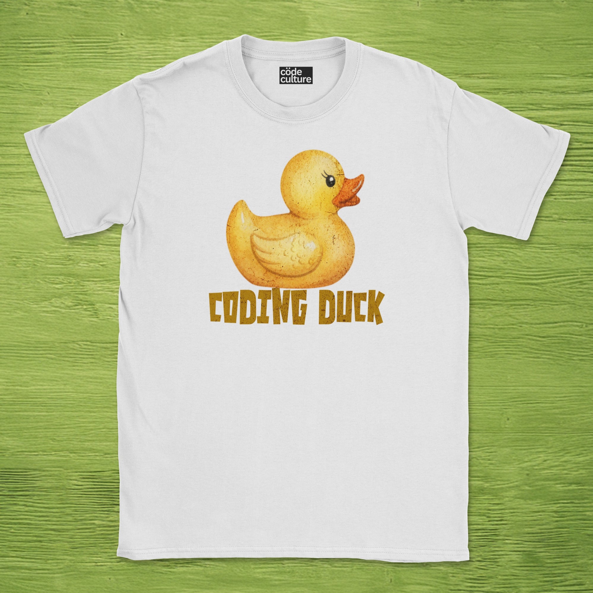 watercolor coding duck shirt
