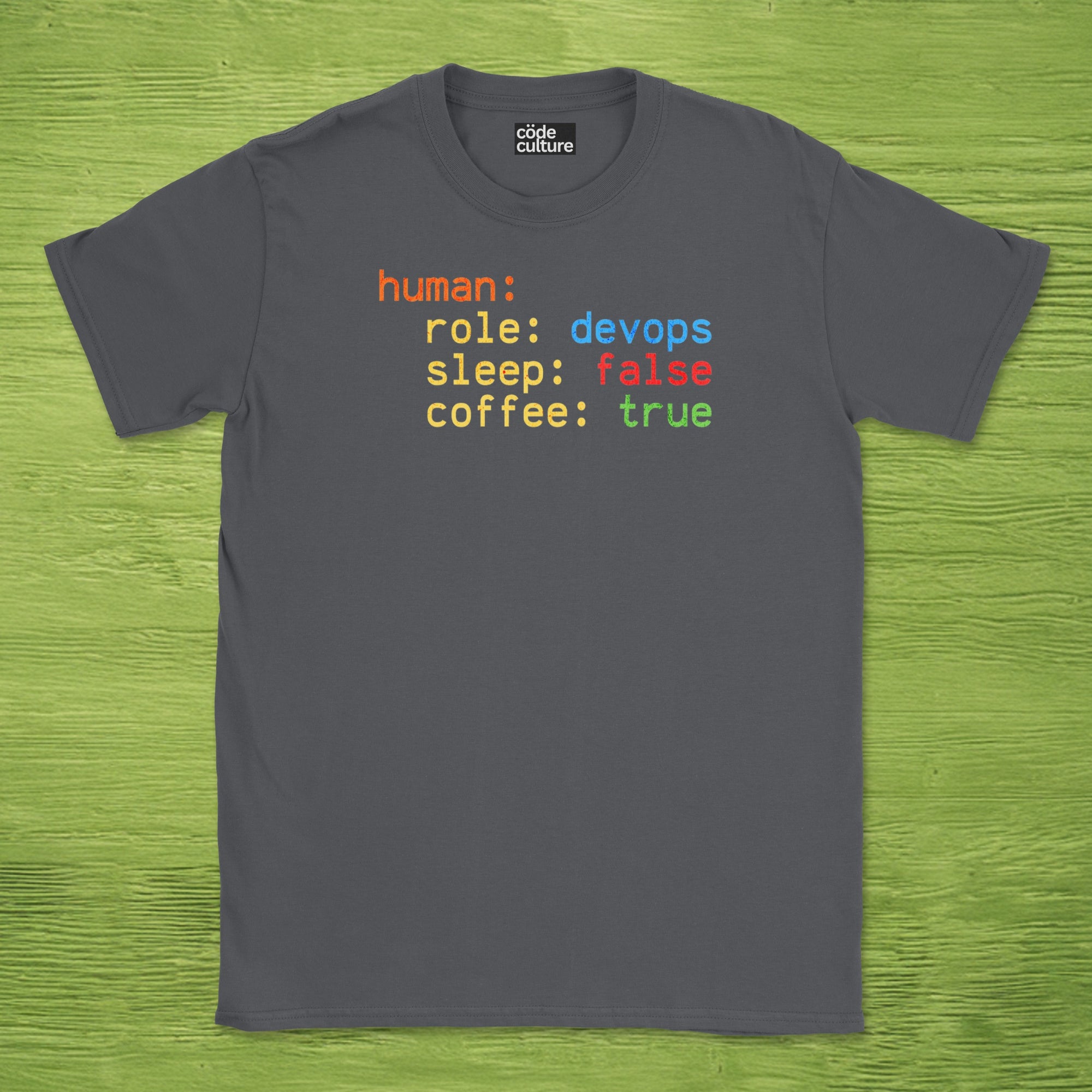 human devops json shirt