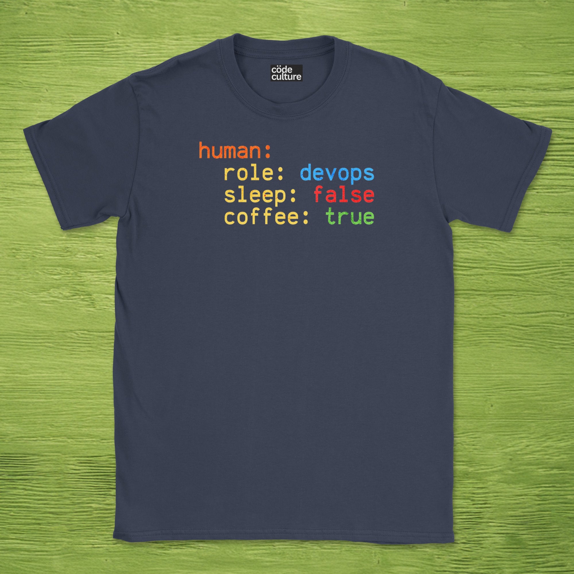 human devops json shirt