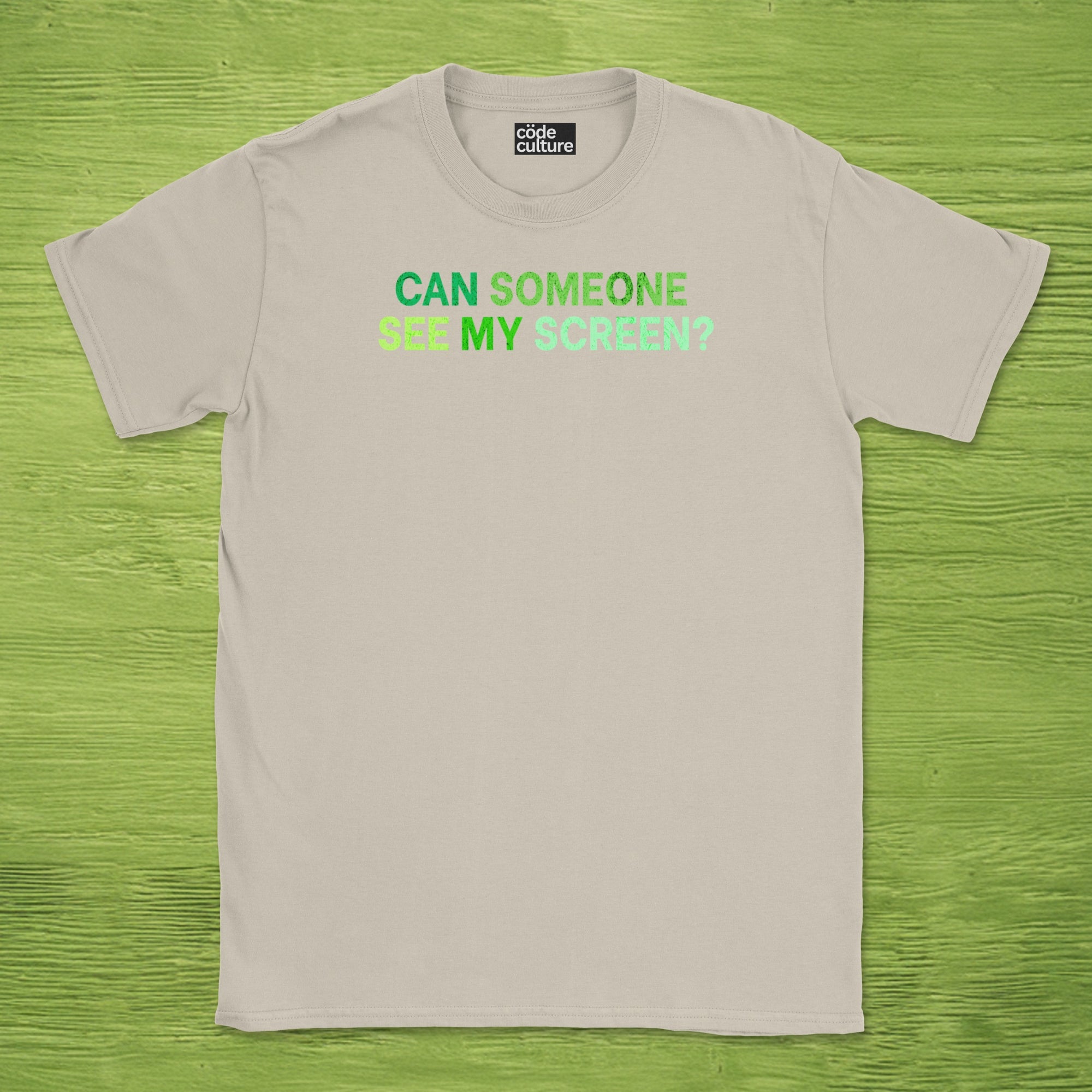 can someone see my screen shirt