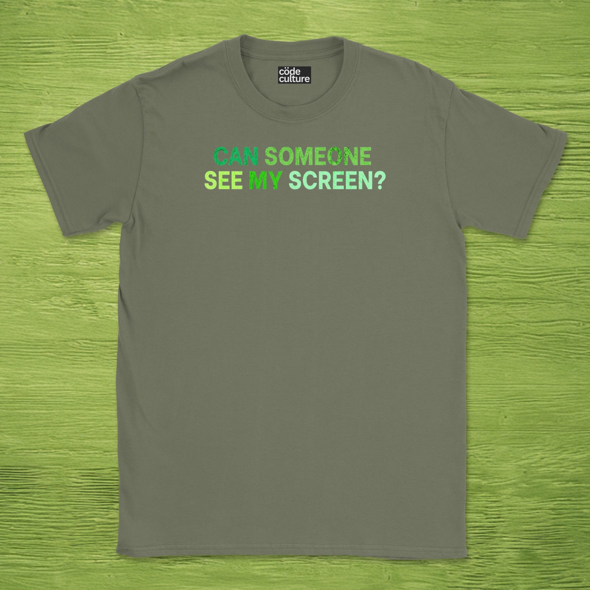 can someone see my screen shirt