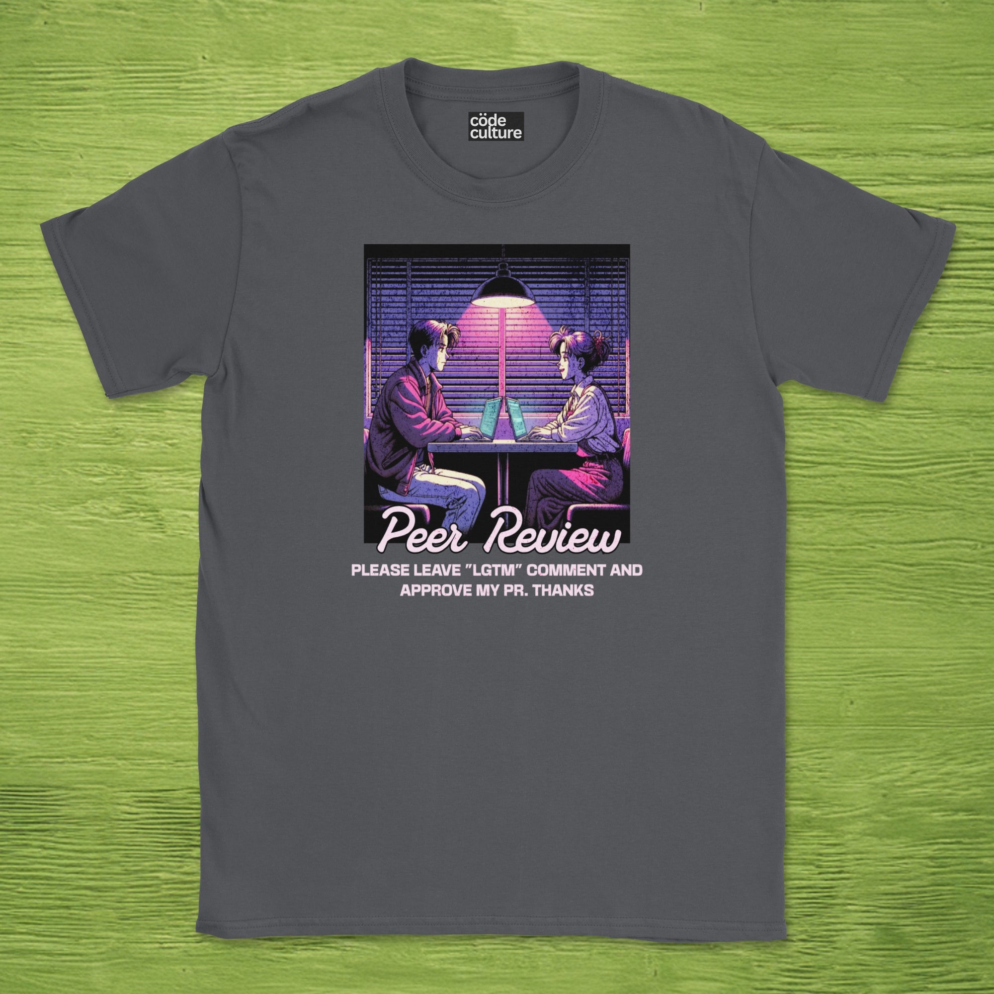 peer review retro anime shirt