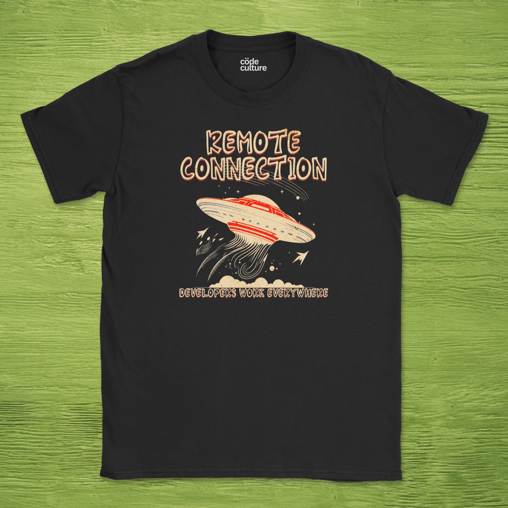 remote connection ufo shirt