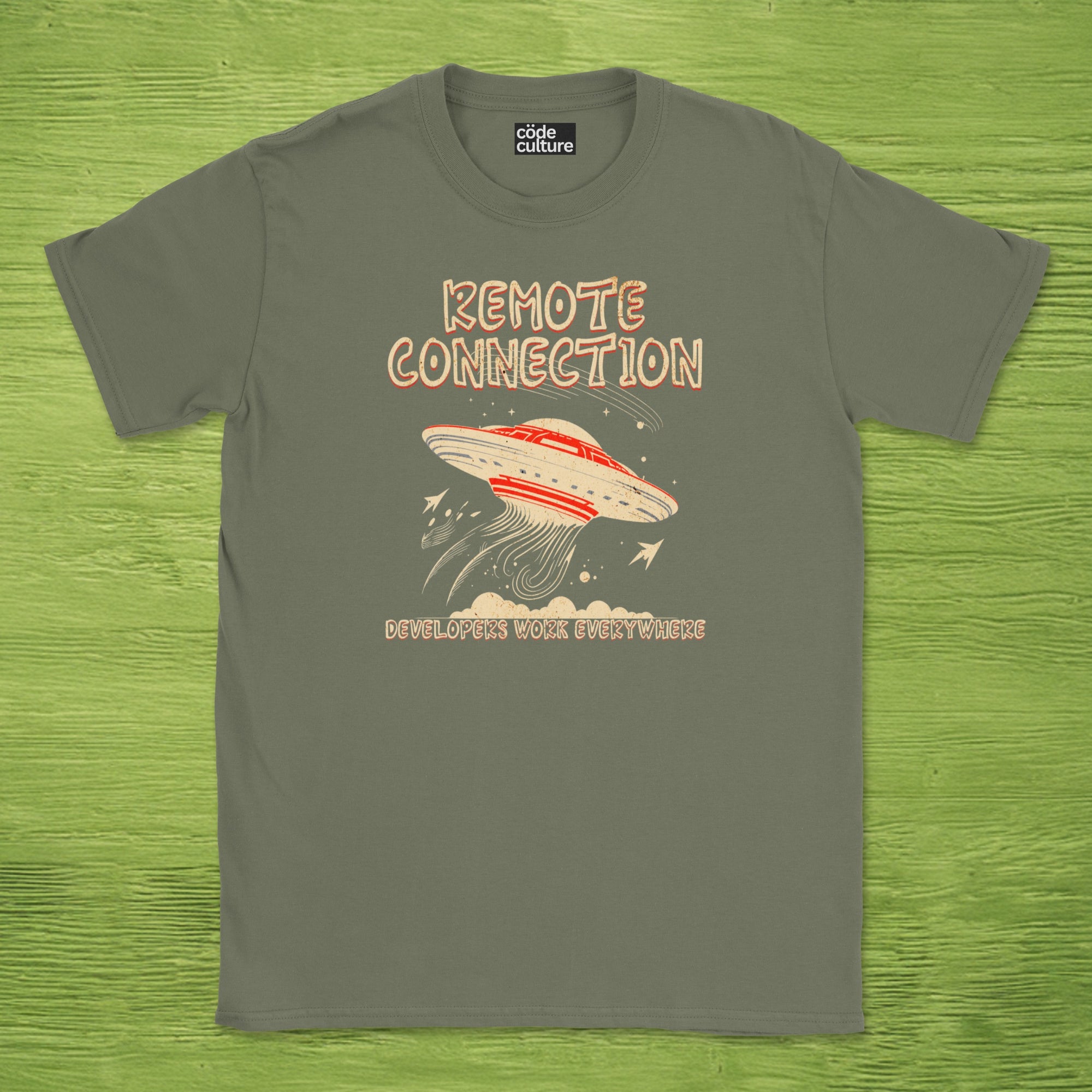 remote connection ufo shirt