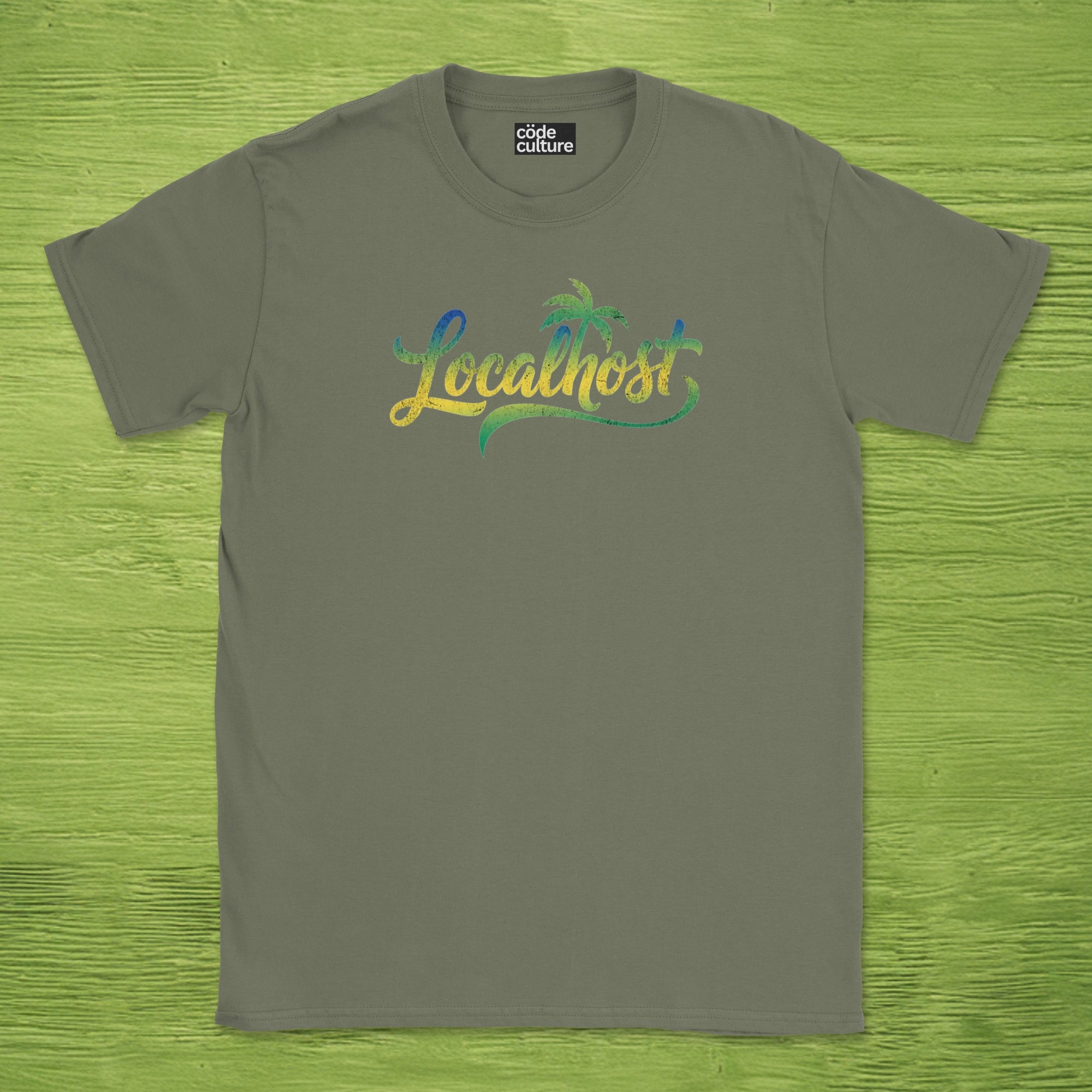 localhost tropical text shirt