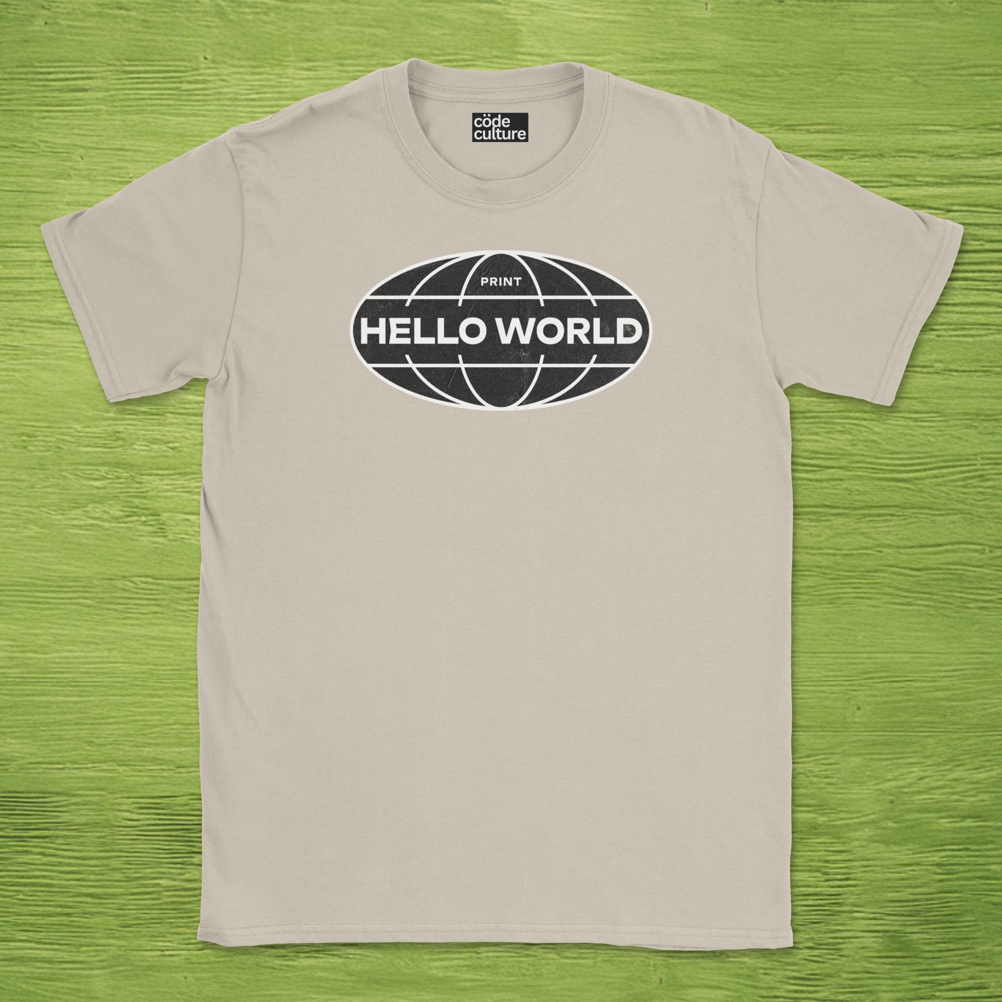 print hello world street shirt