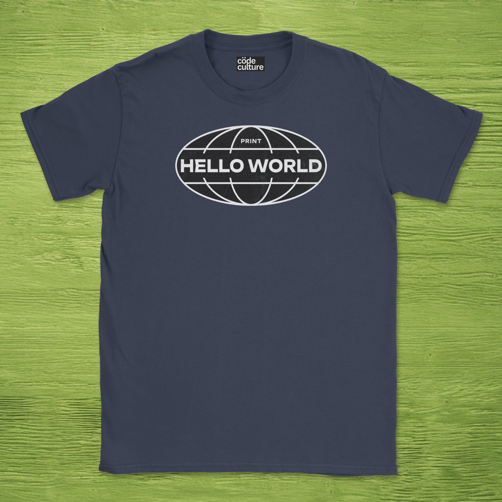 print hello world street shirt