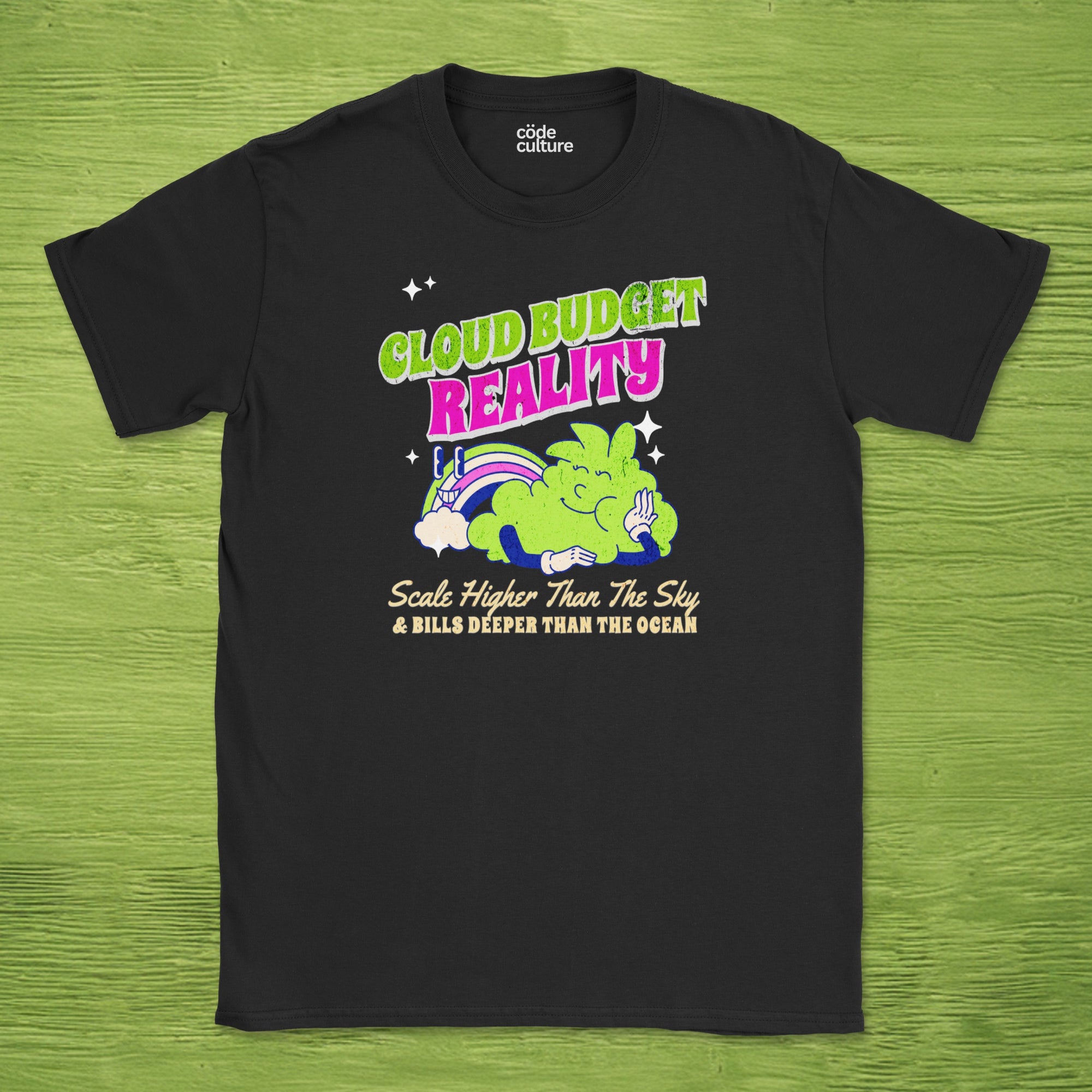 cloud budget reality shirt