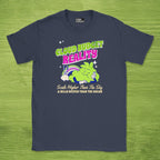Code Culture cloud budget reality shirt funny programmer T-Shirt in Navy — Code Culture developer clothing