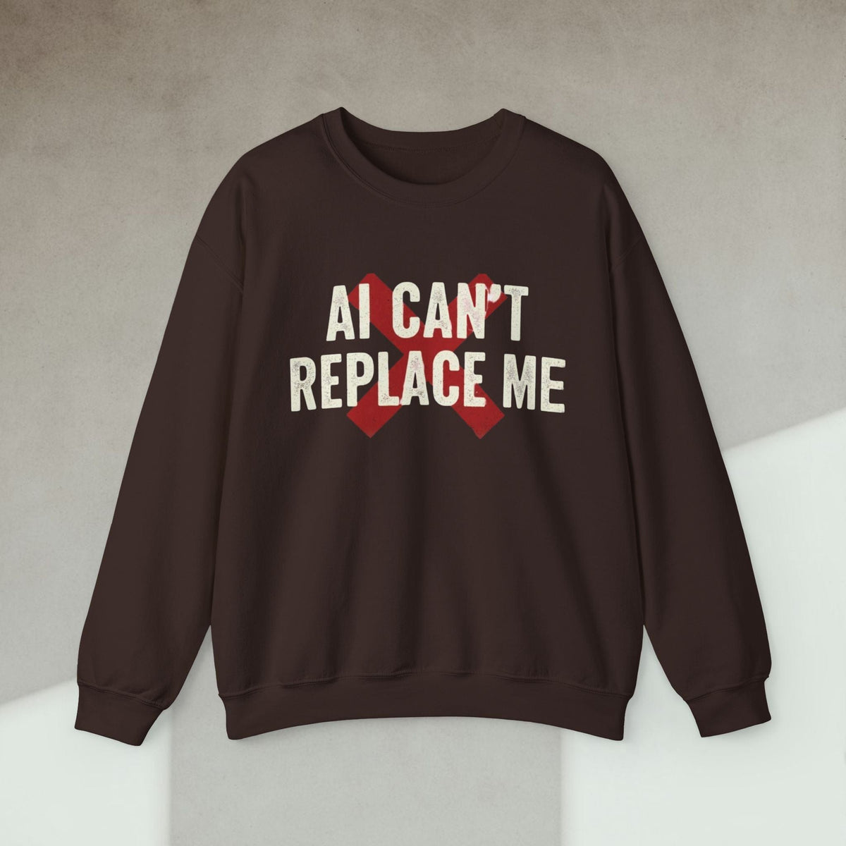 Code Culture ai cant replace me sweatshirt funny programmer Sweatshirt in S — Code Culture developer clothing