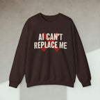 Code Culture ai cant replace me sweatshirt funny programmer Sweatshirt in S — Code Culture developer clothing