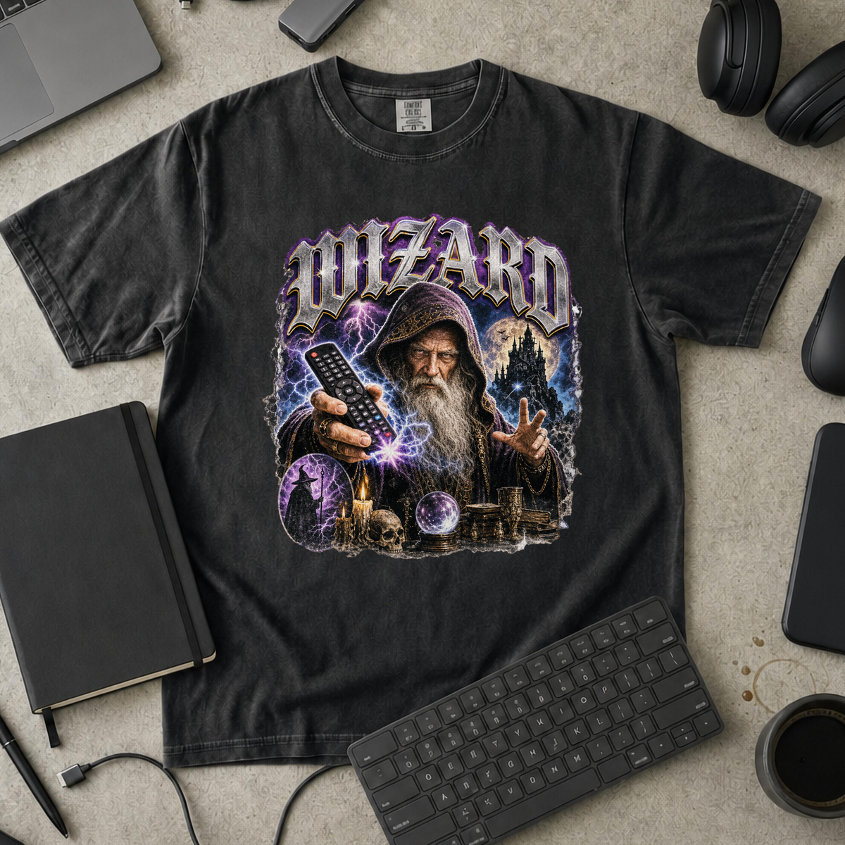Nerd Collection Artwork 020 Premium Shirt - Black mockup