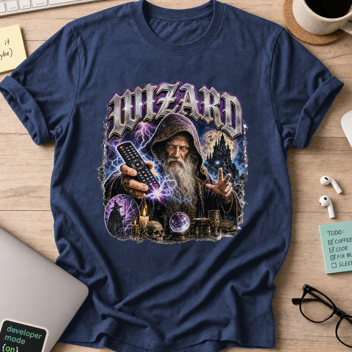 Nerd Collection Artwork 020 Shirt - Navy mockup