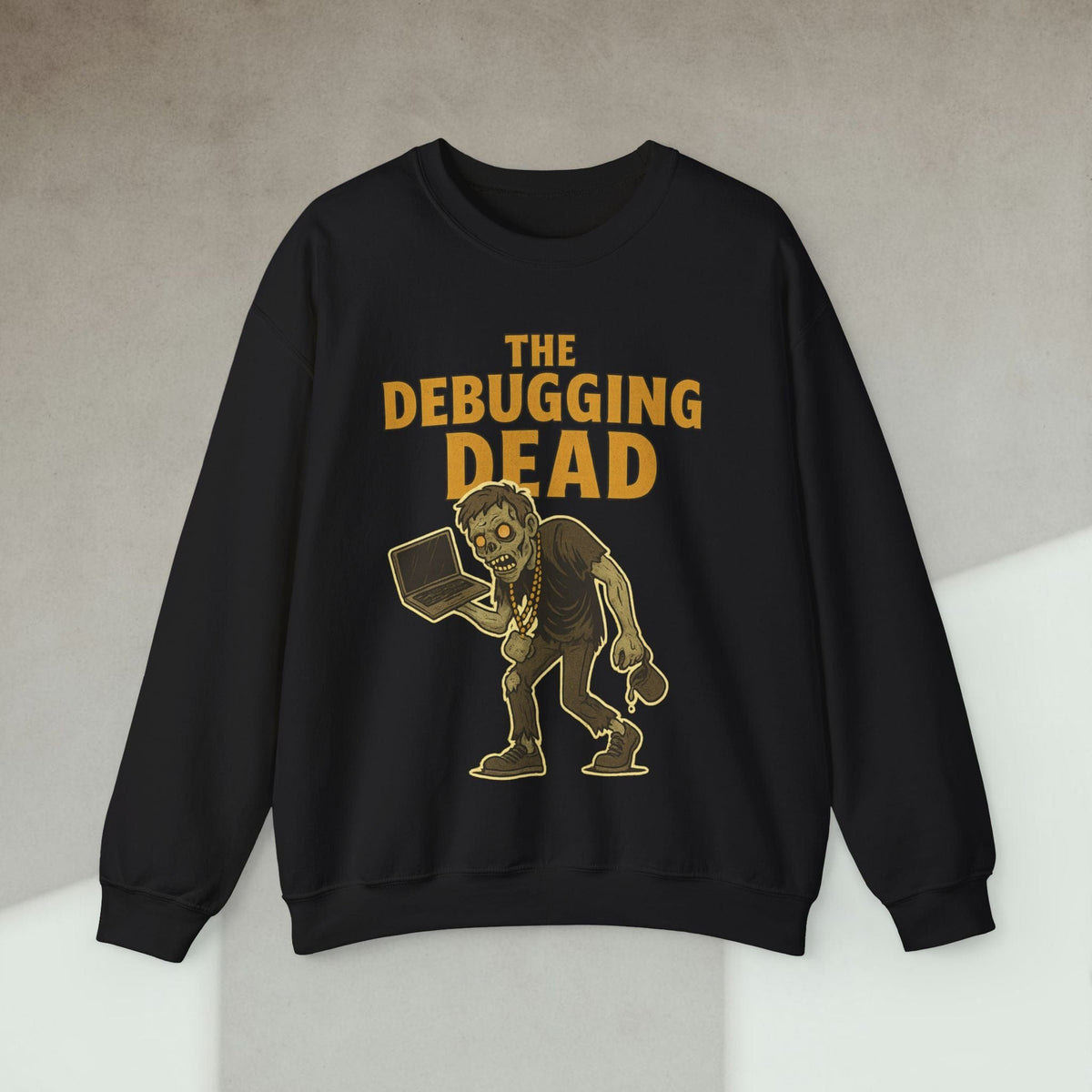 Code Culture the debugging dead sweatshirt funny programmer Sweatshirt in S — Code Culture developer clothing