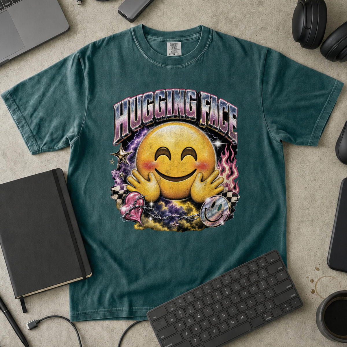 Nerd Collection Artwork 021 Premium Shirt - Blue Spruce mockup