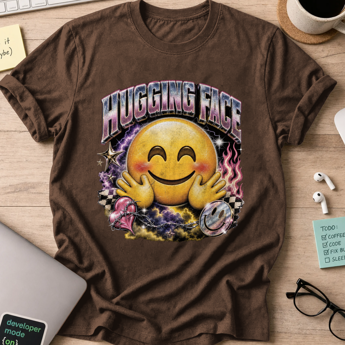 Nerd Collection Artwork 021 Shirt - Dark Chocolate mockup