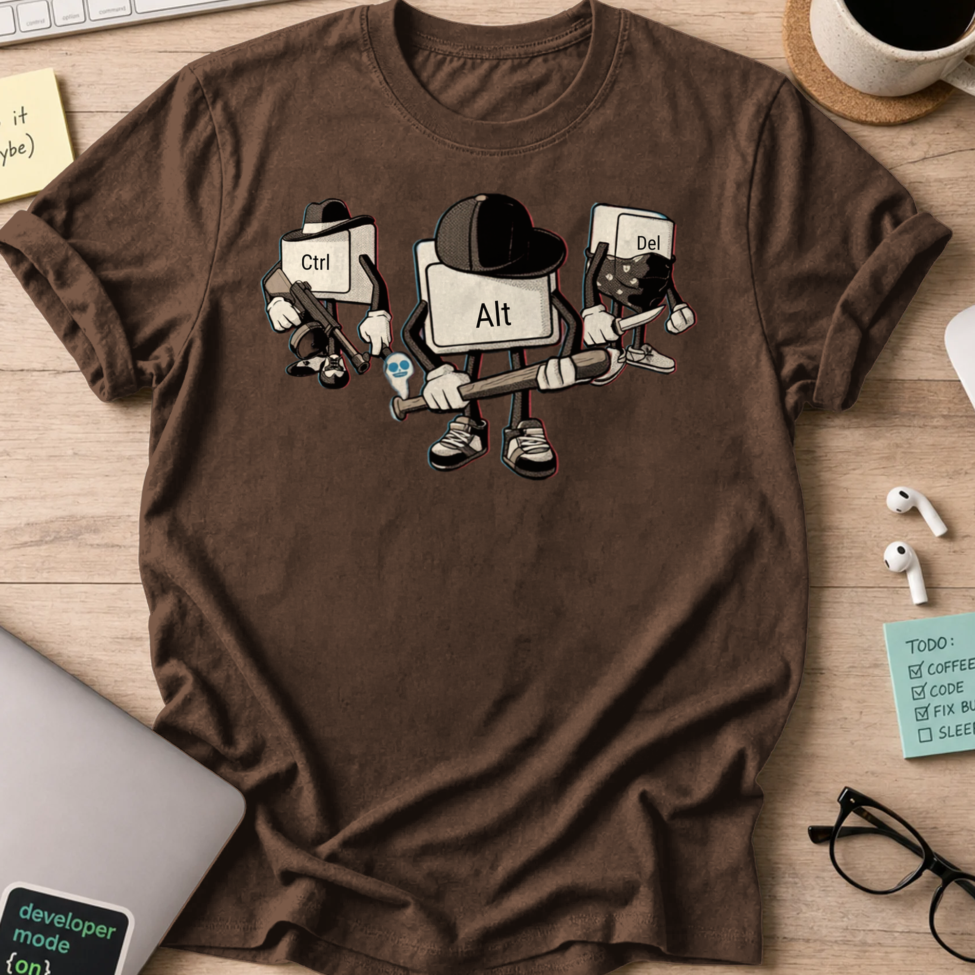 Alt Bot Shirt - Dark Chocolate