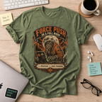 Force Push on a Full Moon Shirt — Military Green