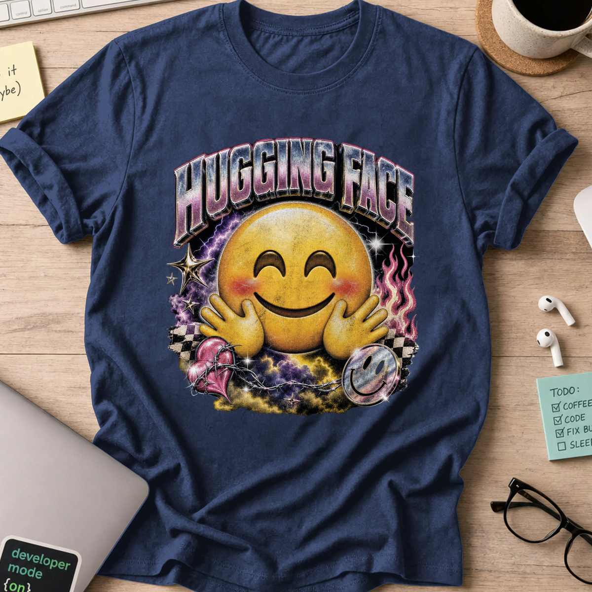 Nerd Collection Artwork 021 Shirt - Navy mockup
