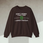 Code Culture i asked chatgpt sweatshirt funny programmer Sweatshirt in S — Code Culture developer clothing