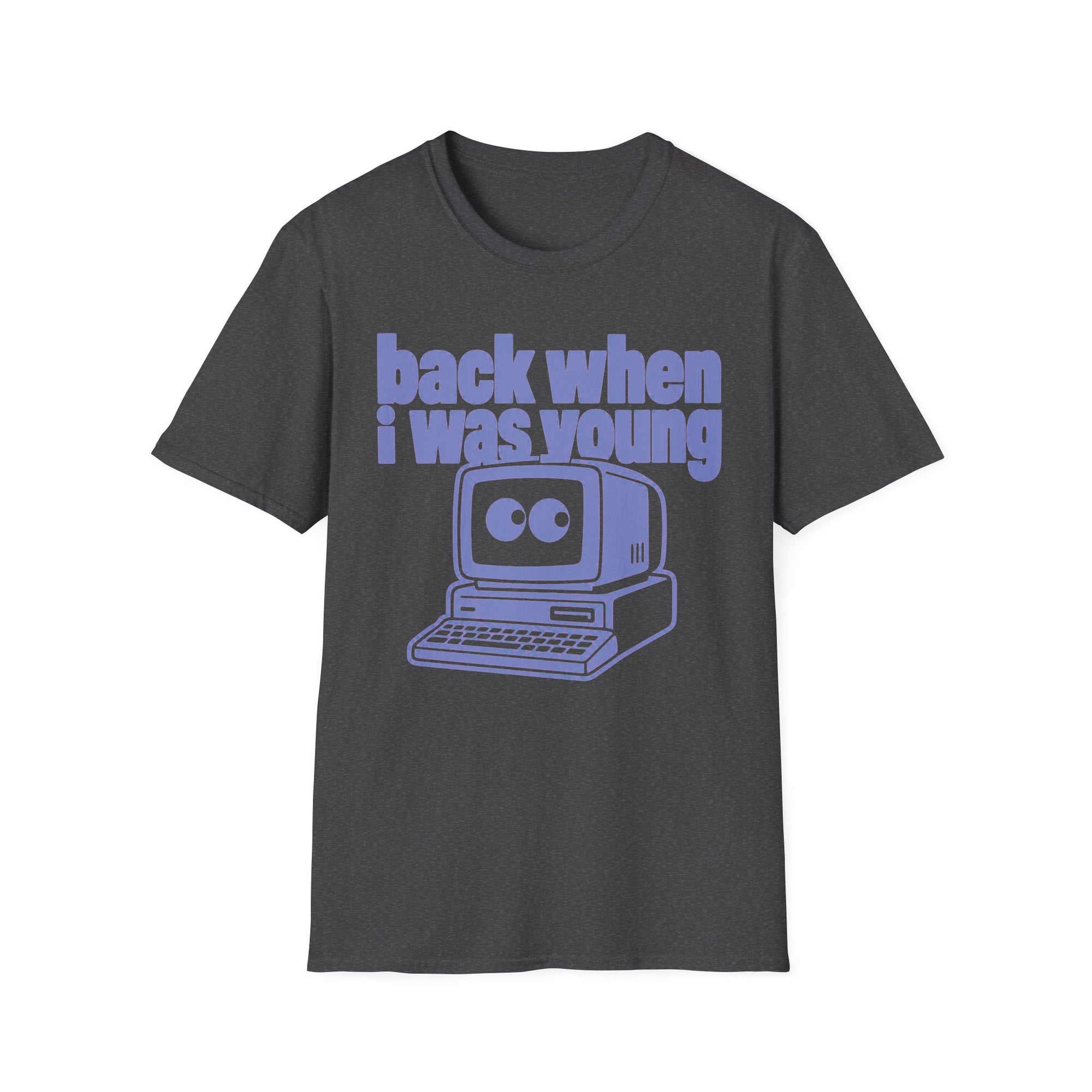 Back When I Was Young Retro Computer Shirt