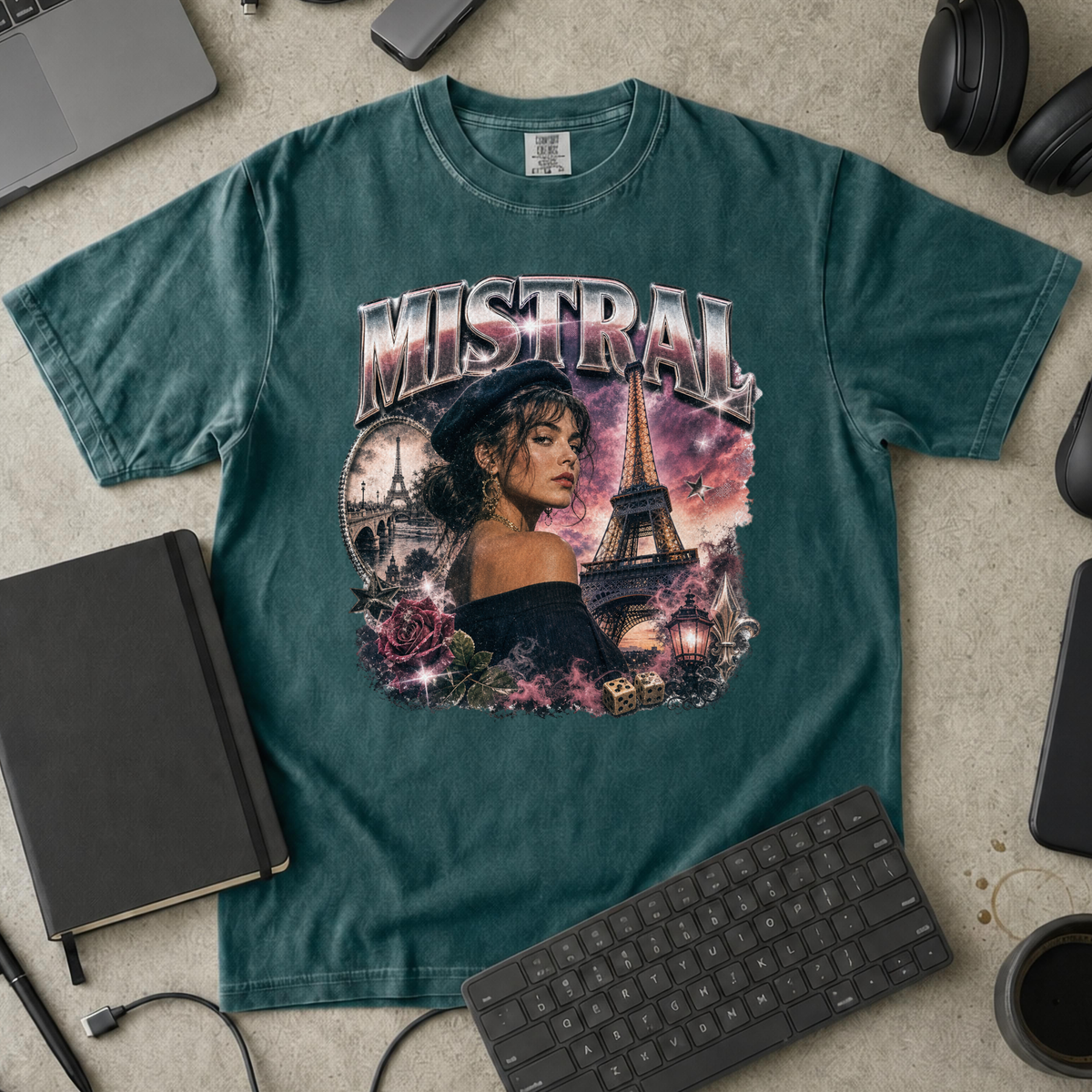 Nerd Collection Artwork 022 Premium Shirt - Blue Spruce mockup