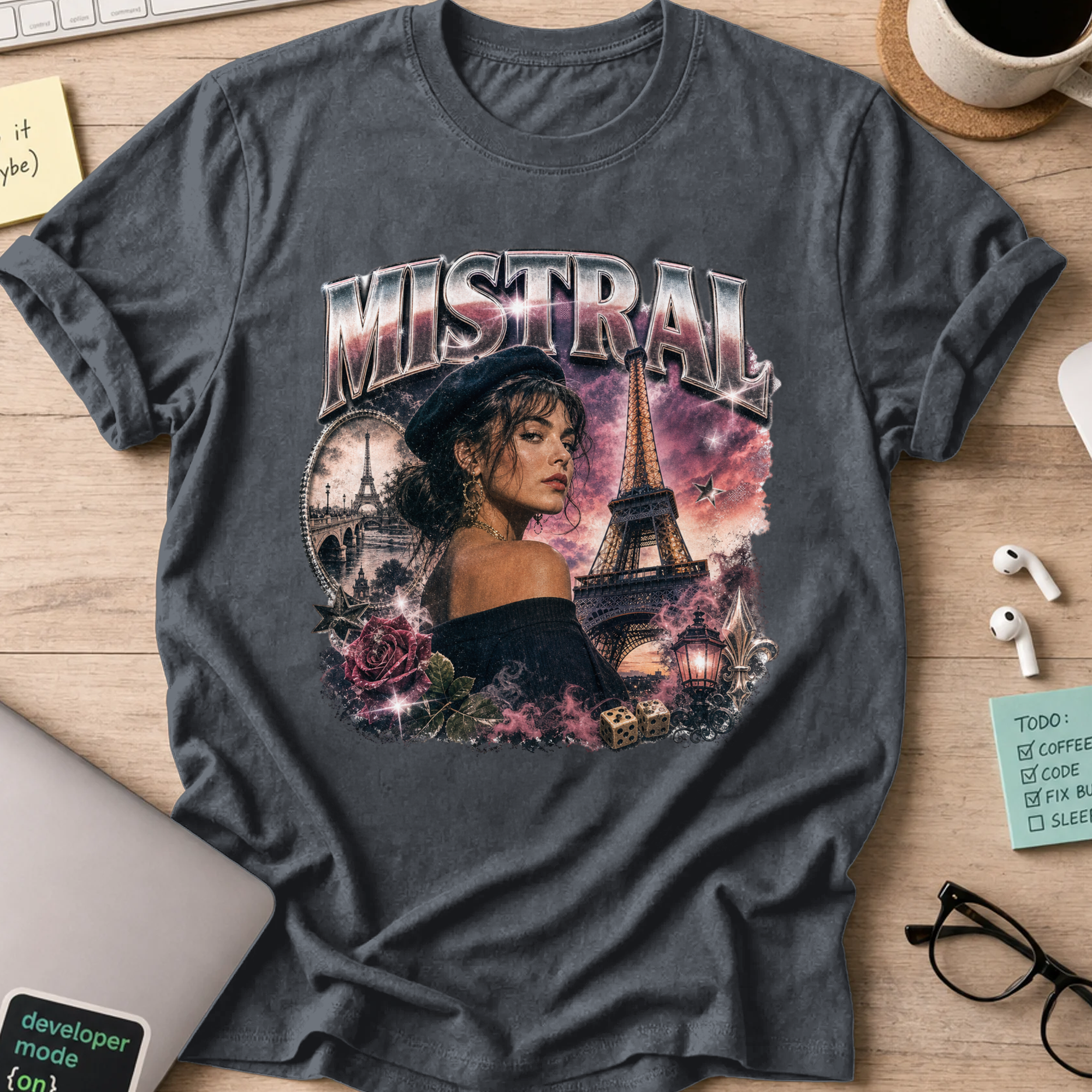 Nerd Collection Artwork 022 Shirt - Dark Heather mockup