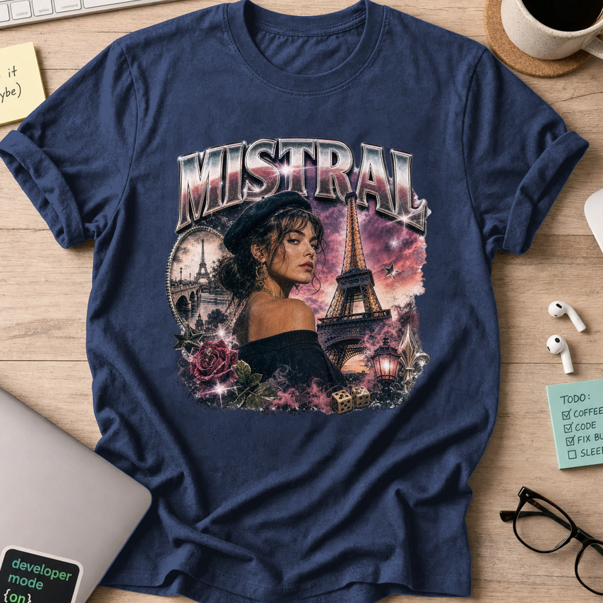 Nerd Collection Artwork 022 Shirt - Navy mockup