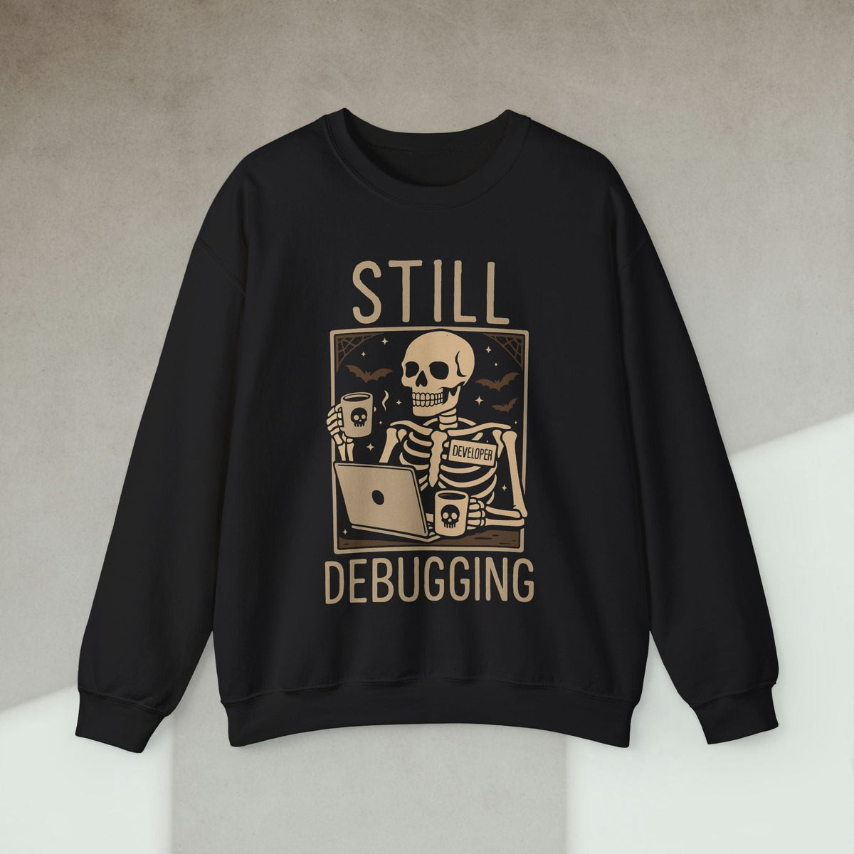 Code Culture still debugging sweatshirt funny programmer Sweatshirt in S — Code Culture developer clothing