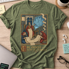 The Oracle Read All Scrolls Shirt — Military Green