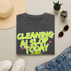 Cleaning AI Slop Today Graffiti Robot Shirt