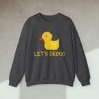 Code Culture lets debug duck sweatshirt funny programmer Sweatshirt in S — Code Culture developer clothing