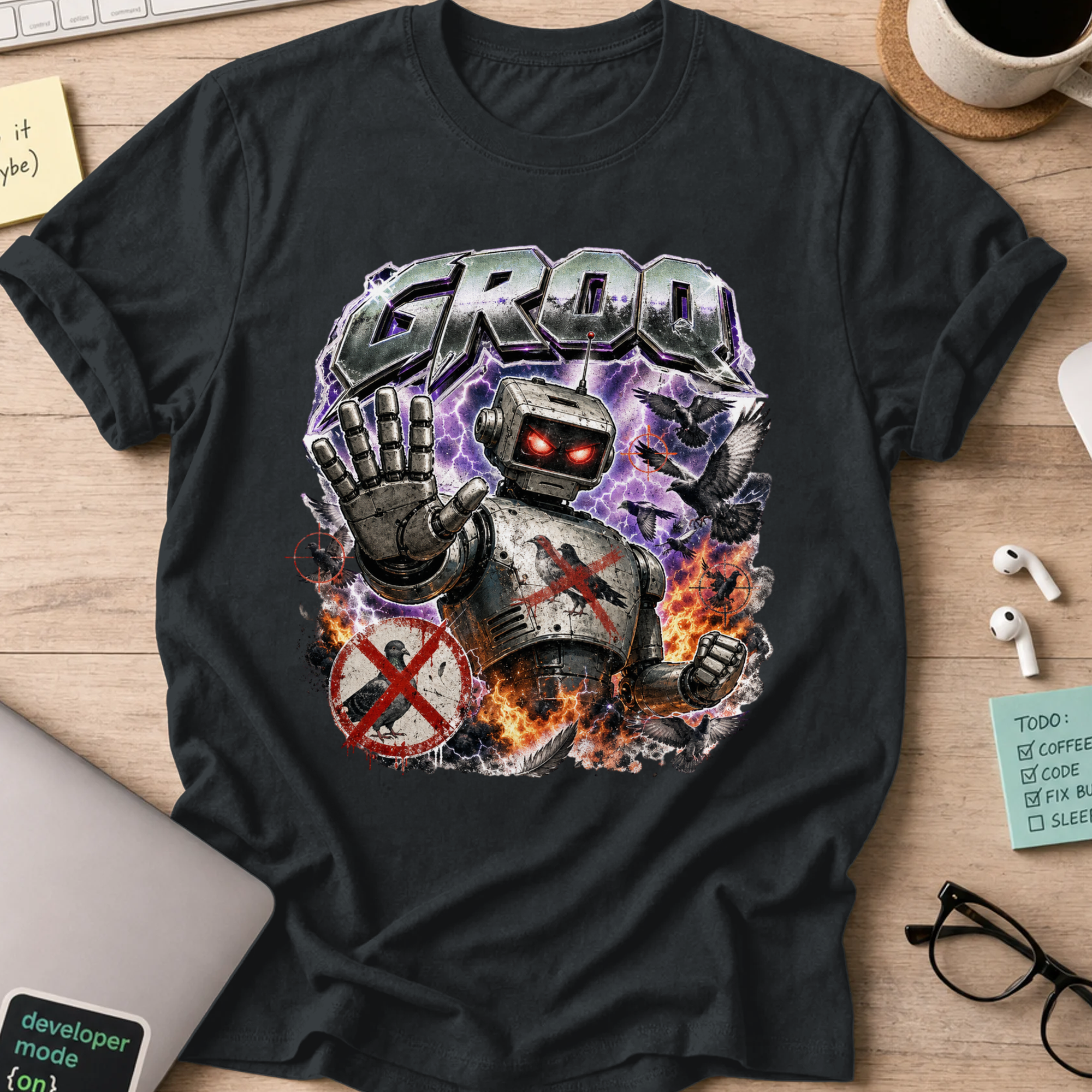 Nerd Collection Artwork 024 Shirt - Black mockup