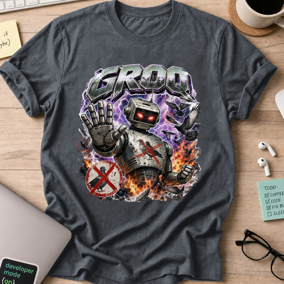 Nerd Collection Artwork 024 Shirt - Dark Heather mockup