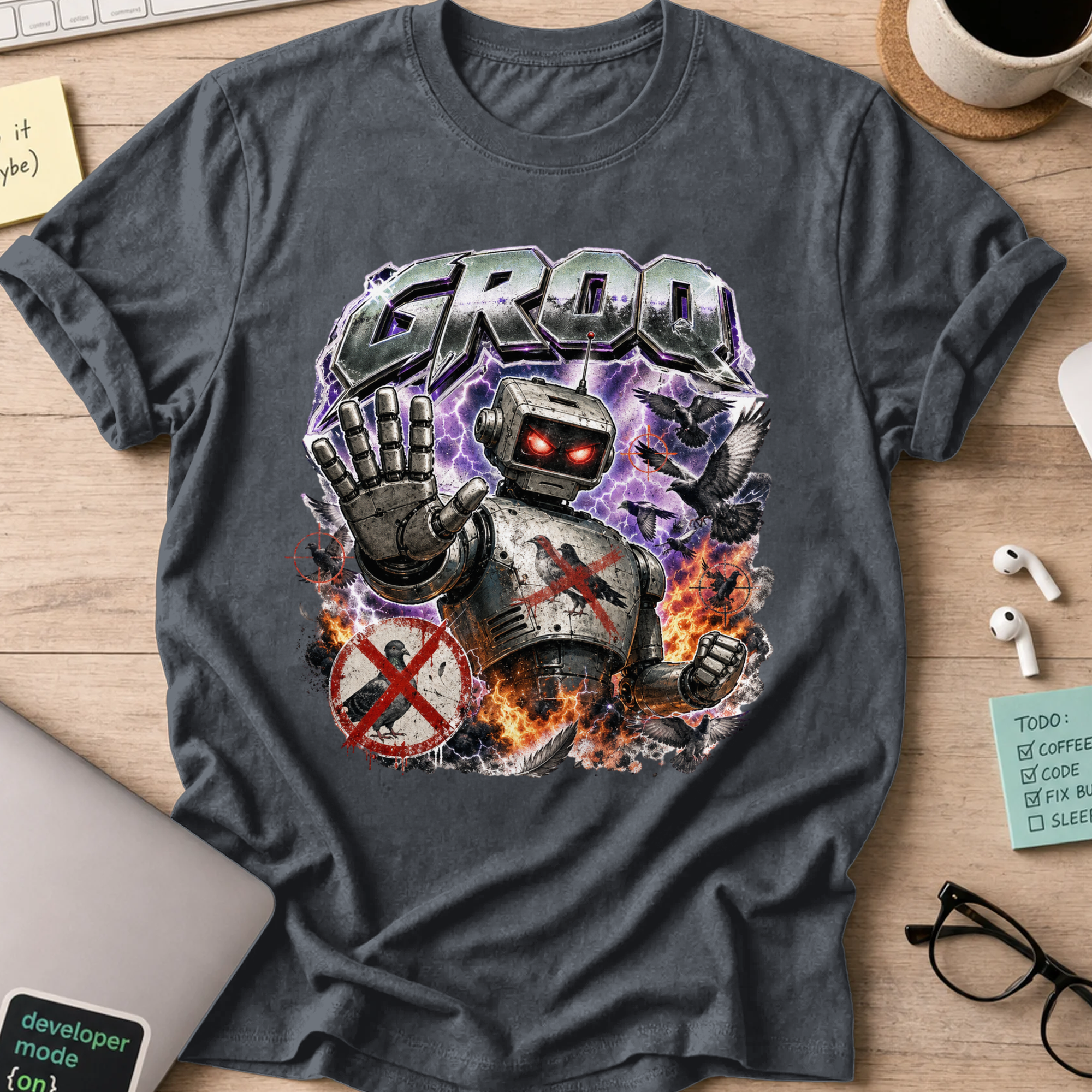 Nerd Collection Artwork 024 Shirt - Dark Heather mockup