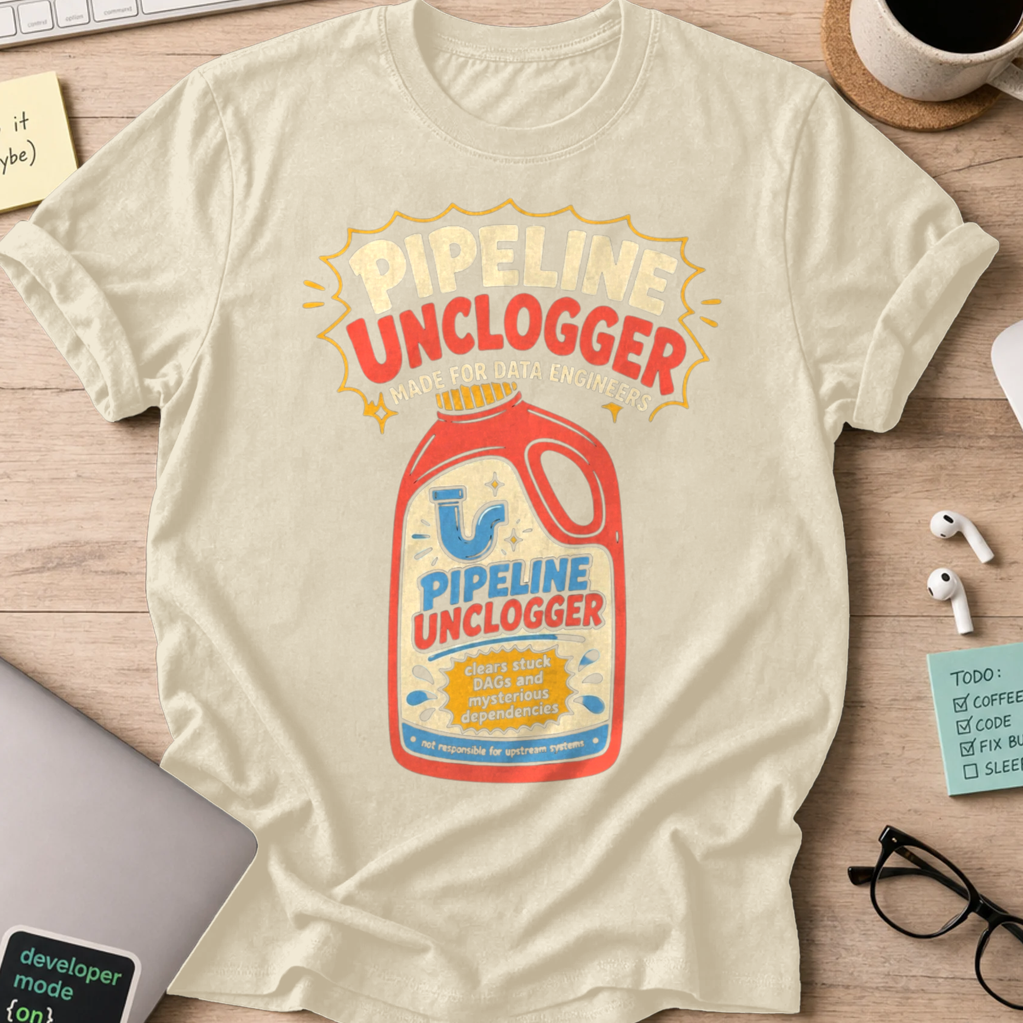 Pipeline Unclogger Shirt — Natural