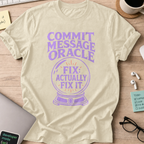 Commit Message Oracle Shirt — Natural