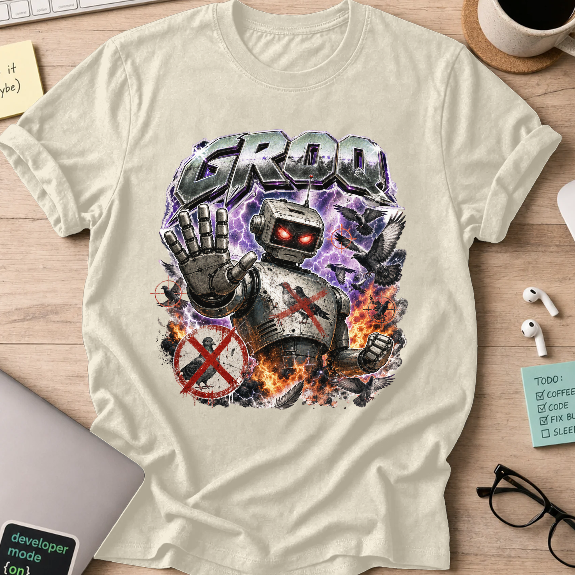 Nerd Collection Artwork 024 Shirt - Natural mockup