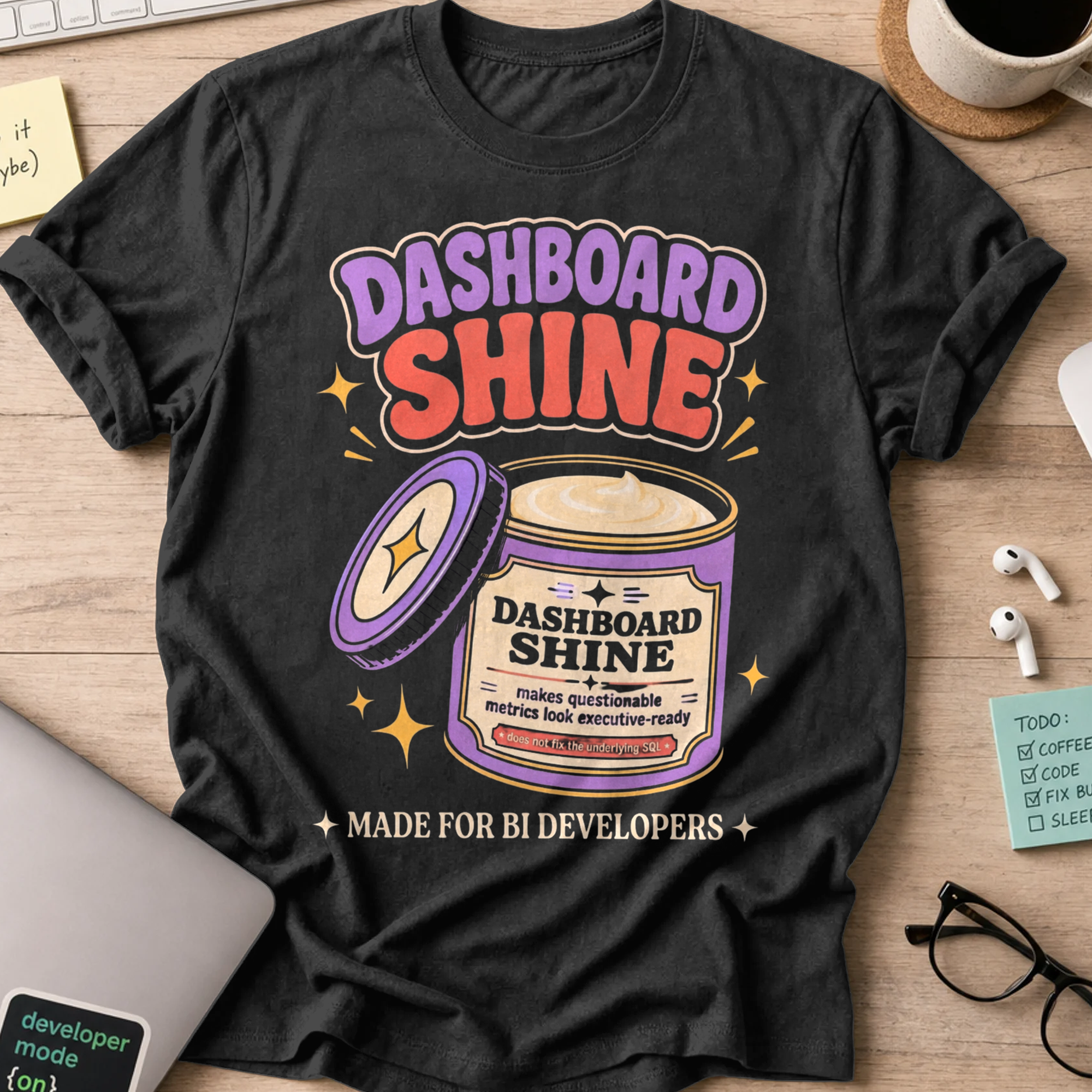 Dashboard Shine Shirt — Black