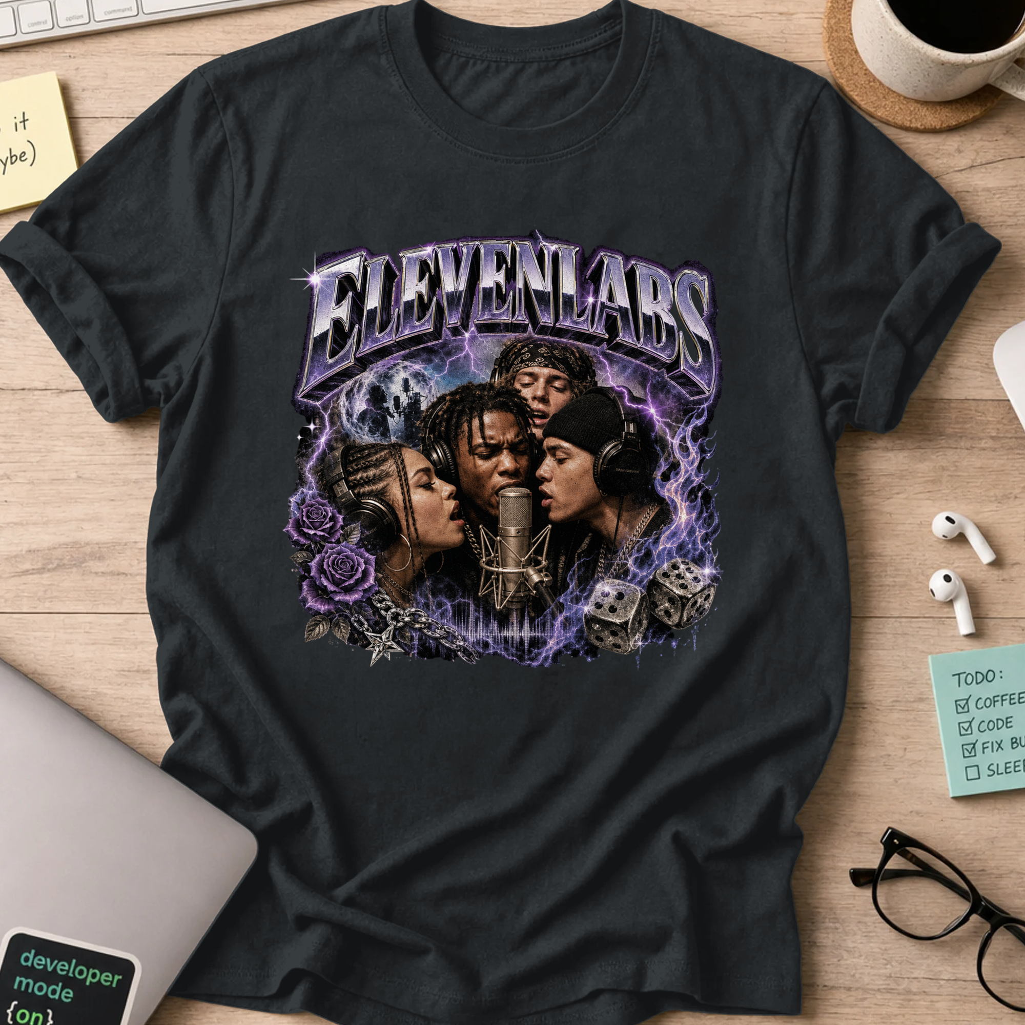 Nerd Collection Artwork 025 Shirt - Black mockup