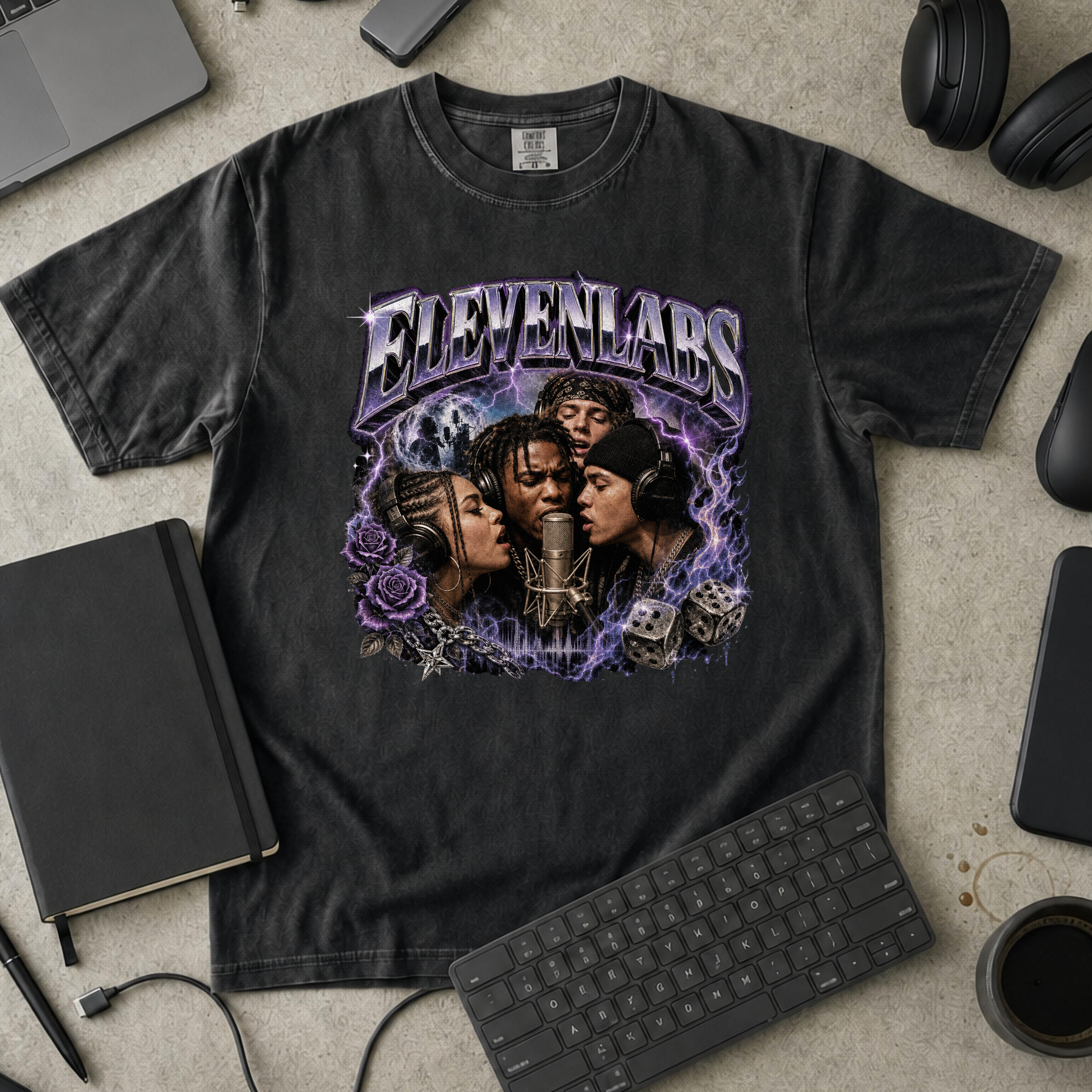 Nerd Collection Artwork 025 Premium Shirt - Black mockup