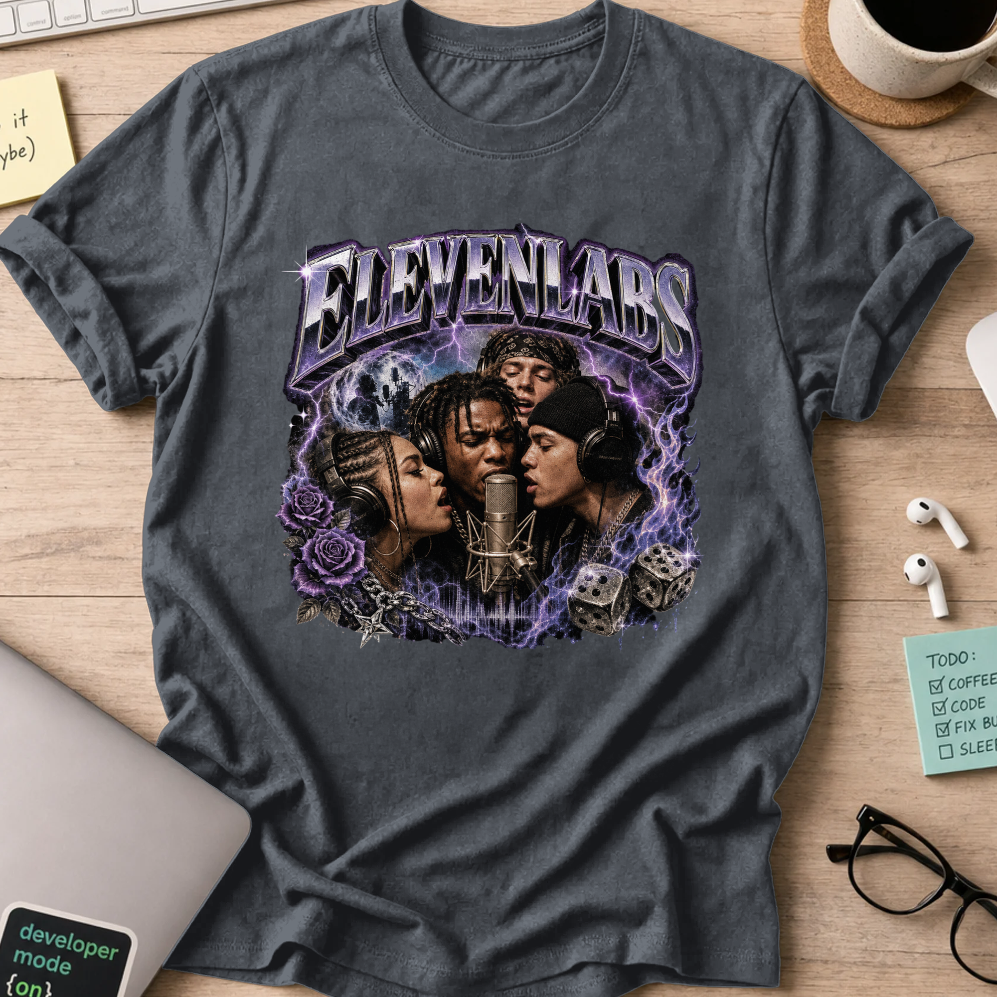 Nerd Collection Artwork 025 Shirt - Dark Heather mockup