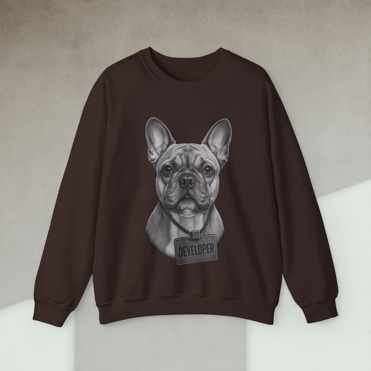 Code Culture dog developer sweatshirt funny programmer Sweatshirt in S — Code Culture developer clothing